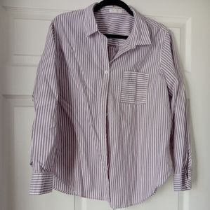 Maurices Large purple and white blouse